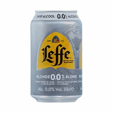 Leffe Blond 0% Can Beer 33cl