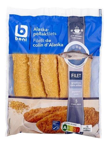 Boni Alaska Pollak Fillets 5 pieces 800g