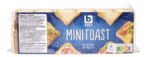 Boni Mini Toast 60pc 120g