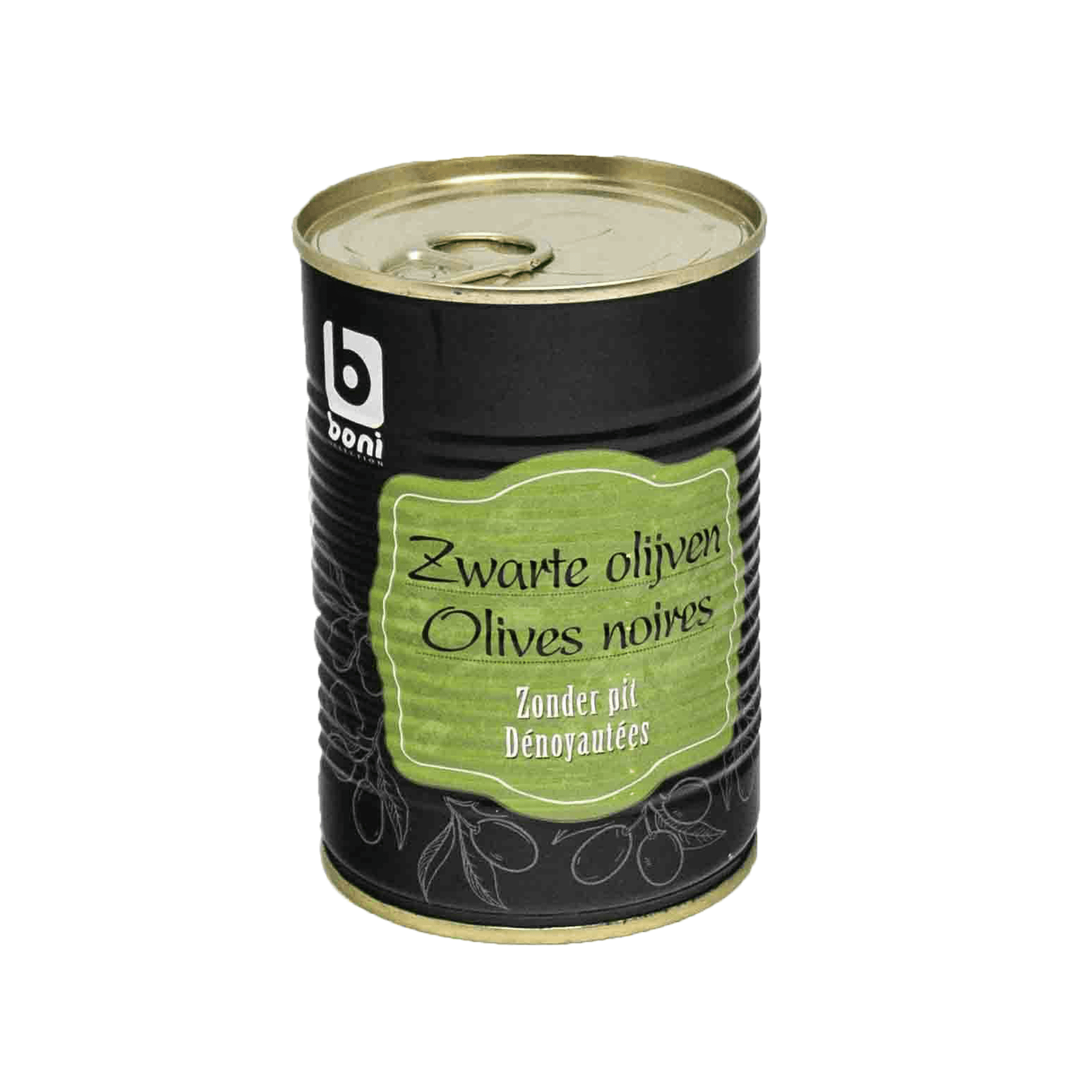 Boni  Black Olives Pitted 400g