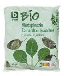 Boni Bio Leaf Spinach Frozen 1kg