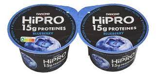 Danone Hipro Blueberry Yoghurt 0% Fat 160*2 320g