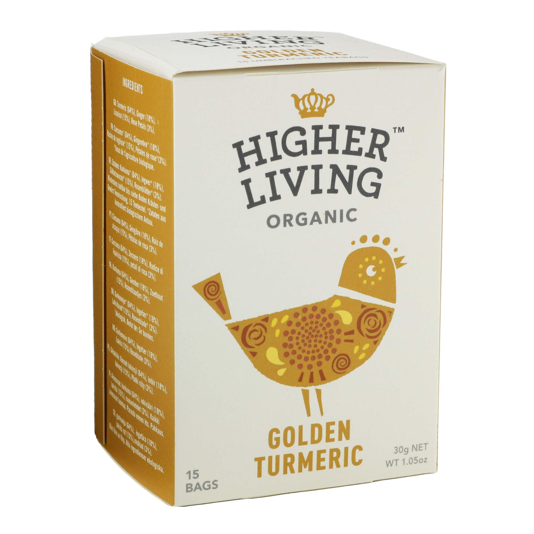 Higher Living Golden Tumeric 15 Tea bags 30g