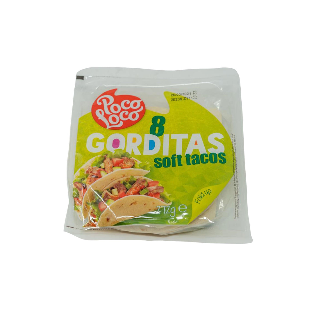 Poco Loco 8 Gorditas Soft Tacos 272g