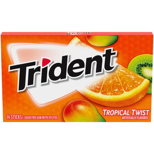 Trident Tropical Twist Chewing Gum Pkt